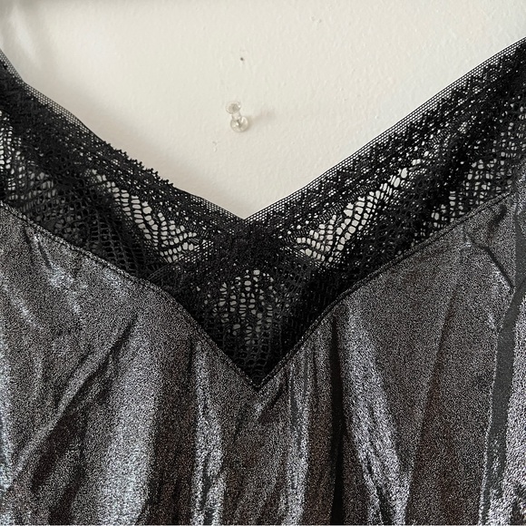 NWT VS Slinky Silver Slip Dress Size S - Picture 5 of 6